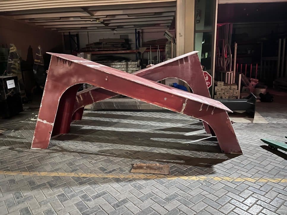 Fabricated structural steel member