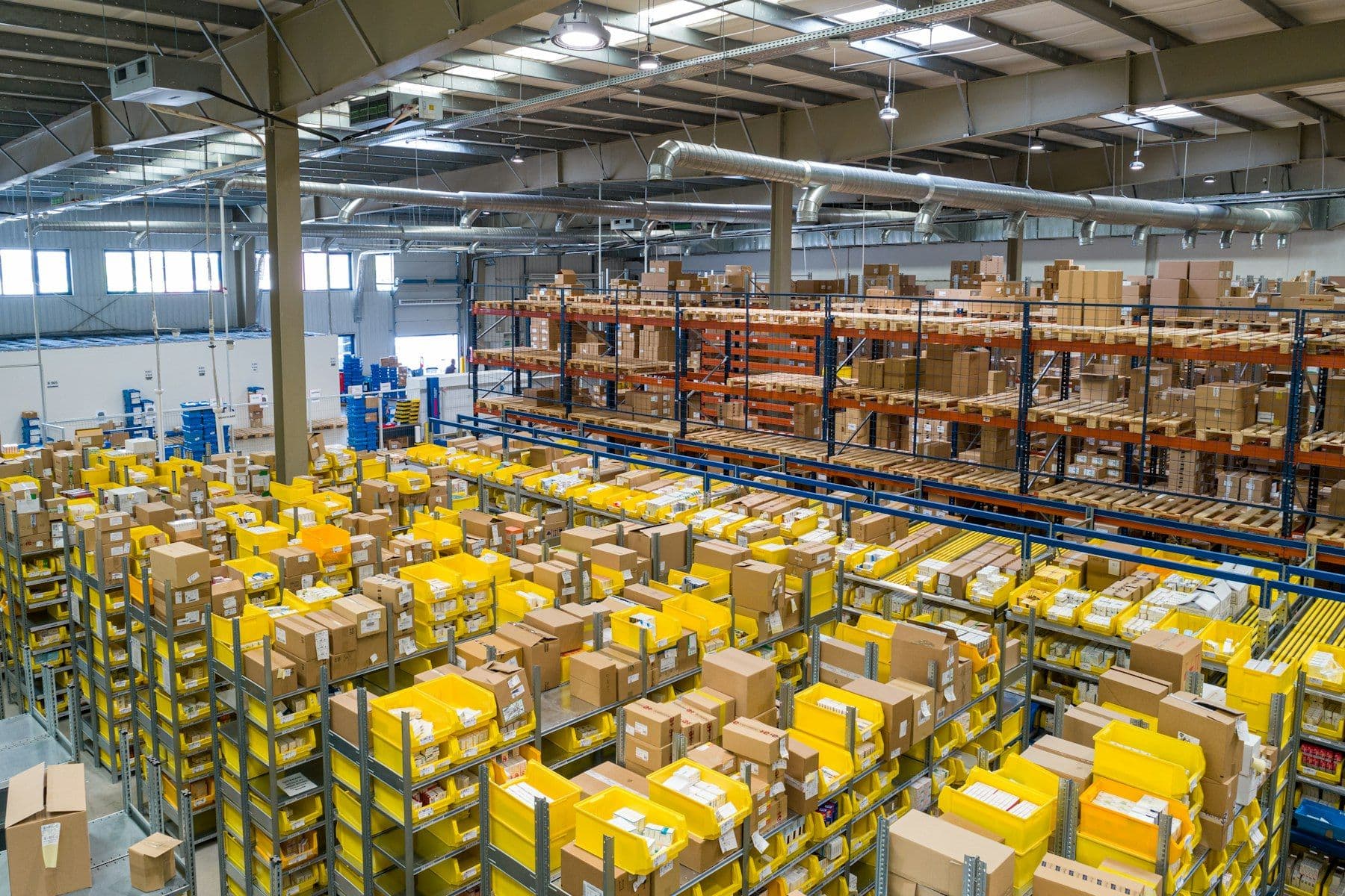 Distribution warehouse interior