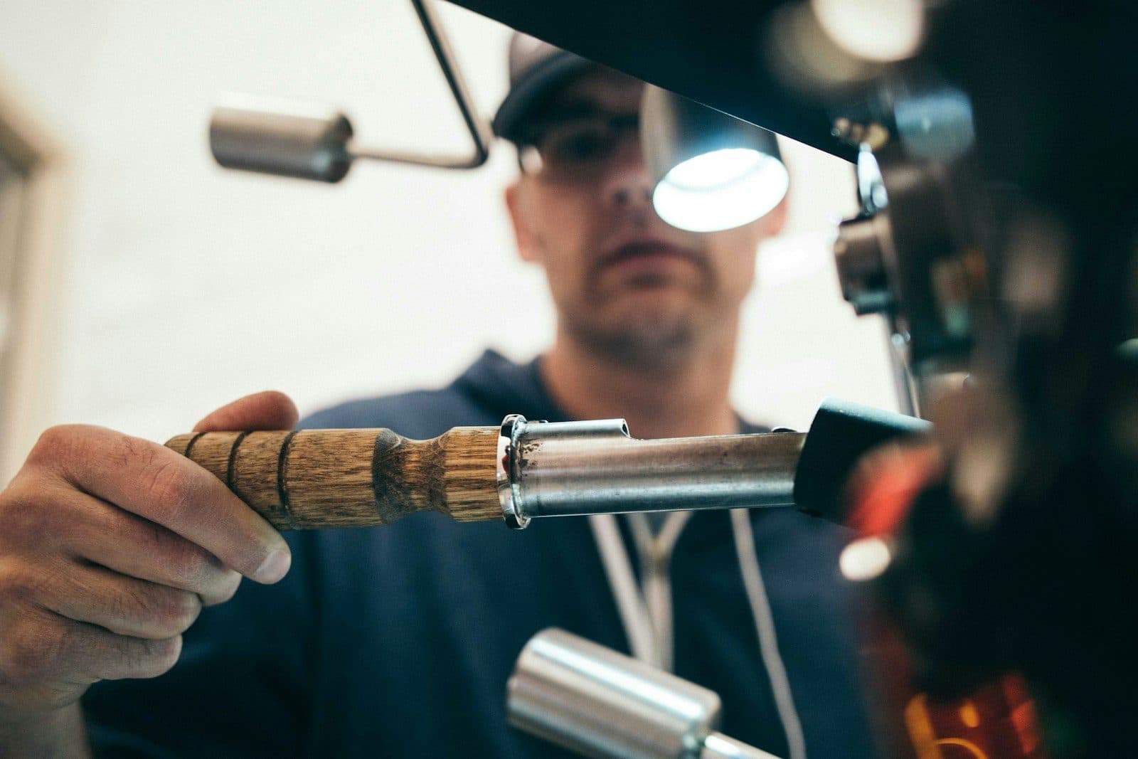 Sealant applied by hand at a construction joint